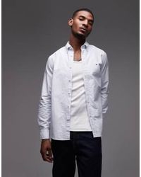 Tommy Hilfiger - – langärmliges oxford-hemd mit en streifen - Lyst