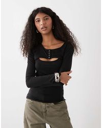 Weekday - Top Met Bolero-Detail En Lange Mouwen - Lyst