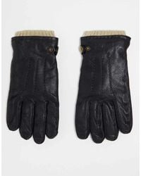 Barneys Originals - Real Leather Gloves - Lyst
