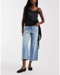 JJXX - Santiago Wide Leg Cropped Jeans - Lyst