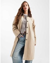 Mango - Teen Longline Barn Jacket - Lyst
