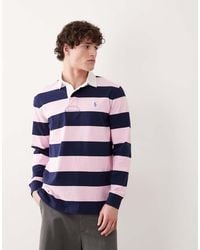 Polo Ralph Lauren - Icon Logo Long Sleeve Stripe Rugby Shirt - Lyst
