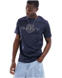 GANT - Large Shield Logo T-shirt - Lyst