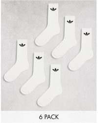 adidas Originals - Trefoil 6 Pack Socks - Lyst
