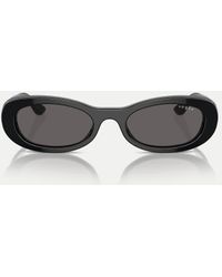 Vogue - Oval Sunglasses With Lens - Lyst