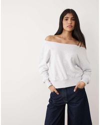 Cotton On - Relaxed Off Shoulder Sweatshirt - Lyst