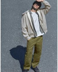 Pull&Bear - Barrel-leg Cargo Trousers - Lyst
