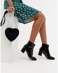 oasis black ankle boots