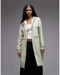 Rains - 18550 String Waterproof Cinched Longer Parka Jacket - Lyst