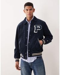 Polo Ralph Lauren - Letterman Back Logo Heavyweight Cord Varsity Bomber Jacket - Lyst
