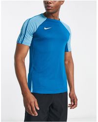 Nike Football - Strike dri-fit - t-shirt -azzurra con design a pannelli - Lyst