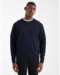 ASOS - Relaxed Long Sleeve Knitted Crew Neck T-Shirt - Lyst