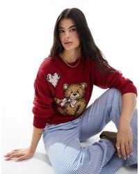 Miss Selfridge - Teddy Bow Knit Jumper - Lyst