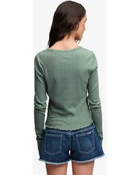 Superdry - Athletic Essential Pointelle Cardigan - Lyst