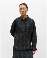 Object - Diena Overhemdkraag Blouse Met Lange Mouwen - Lyst