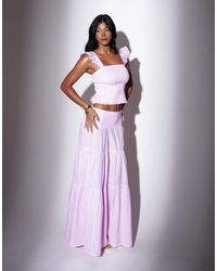 South Beach - Shirred Waist Maxi Skirt - Lyst