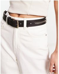 Bolongaro Trevor - Leather Chain Detail Belt - Lyst