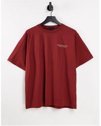Mennace Boxy Fit T-shirt - Red