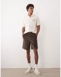 SELECTED - Short en velours côtelé à cordon - Lyst