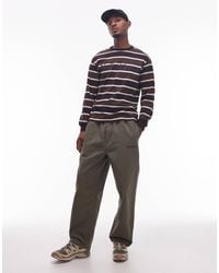 No Problemo - Mini Logo Ripstop Pull On Cotton Trousers - Lyst