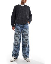 Collusion - – x007 – superweite jeans mit military-laser-muster - Lyst