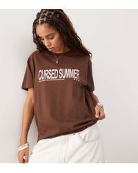 Collusion - Short Sleeve Oversized T-shirt With Print - Lyst