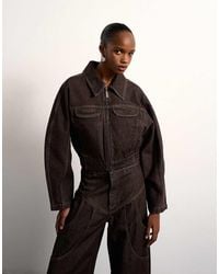 TOPSHOP - Tolu Coker X Barrel Denim Jacket Circular Design - Lyst