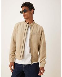 Mango - Suede Look Biker Jacket - Lyst