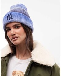 KTZ - Ny Yankees Logo Womens Ombre Knit Cuff Beanie - Lyst