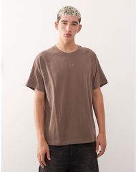 adidas Originals - Premium essentials - t-shirt - marron - Lyst