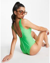 Damen Bekleidung Bademode und Strandmode Monokinis und Badeanzüge H&M MAMA Badeanzug in Grün 