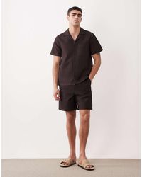 New Look - Co-Ord Waffle Shorts - Lyst