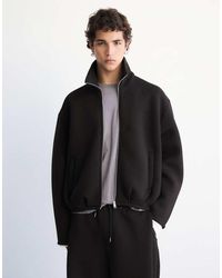 Pull&Bear - Neoprene-effect Zip-up Jacket - Lyst