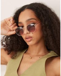 ASOS - Metal Round Sunglasses - Lyst