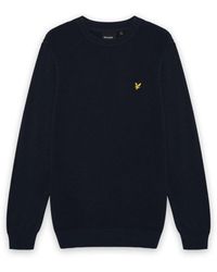 Lyle & Scott - Mid Knits Panelled Waffle Crew Neck Jumper - Lyst