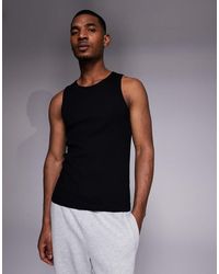River Island - Ribbed Vest - Lyst