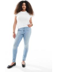 Vero Moda - Phia - jean skinny à taille haute - clair délavé - Lyst