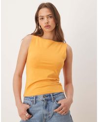 ASOS - Tanktop Met Boothals - Lyst
