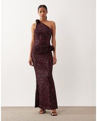 asos edition geo sequin cutwork midi dress with feather hem ASOS Geo Sequin Cutwork Midi Dress With Faux Feather Hem in Blue