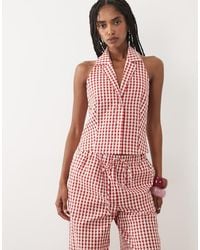 Miss Selfridge - Halter Neck Shirt Co-ord - Lyst