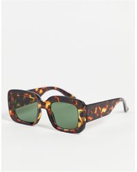 New Look Oversized Square Sunglasses - Brown