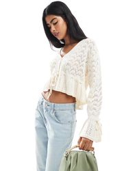 Miss Selfridge - – strickoberteil mit ausgestellten ärmeln - Lyst