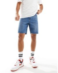 ADPT - Wide Fit Cut Off Denim Shorts - Lyst