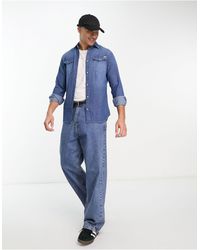 Jack & Jones - Essentials - chemise en jean coupe slim - moyen délavé - Lyst