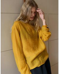 NA-KD - Funnel Neck Seam Detail Crinkle Top - Lyst