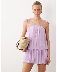 ASOS - Bubble Hem Mini Dress - Lyst