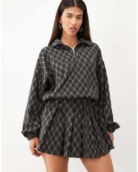 ASOS - Mix & Match Brushed Half Zip Windbreaker Jacket - Lyst