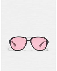 Stradivarius - Double Bridge Resin Sunglasses - Lyst