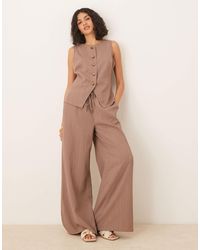 ASOS - Crinkle Palazzo Trousers Co-Ord - Lyst