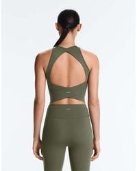 Oysho - Comfortlux Open Back Halter Tank Top - Lyst